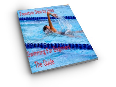 image of young woman rlaxing whilst swimming freestyle in a pool with lane ropes: Freestyle Step by Step Swimming For Beginners The Guide cover